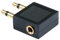 LINDY 35626 Stereo Audio-Adapter, 2X 3.5mm Klinkenstecker an 3.5mm Klinkenbuchse
