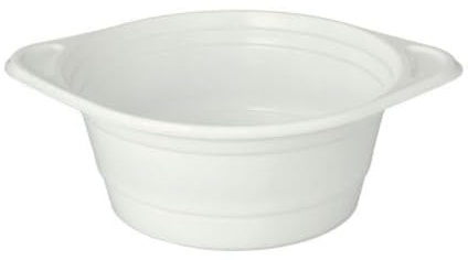 3 x 100 St Suppenterrinen, PP rund 750 ml Ø 15,6 cm 6,5 cm weiss mit Anfasser