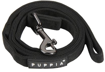 Puppia Hundeleine kleine Hunde - 1,16m, 1,20m & 1,40m - Als Welpenleine geeignet - viele Farben - Hausleine für Hunde, schwarz