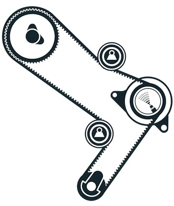 SKF Zahnriemensatz VKMA 02386 Höhe 46 mm Länge 330 mm Breite 141 mm - OE Qualität