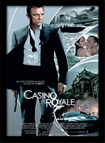 James Bond Gerahmter Kunstdruck, mit Motiv Casino Royale, A3
