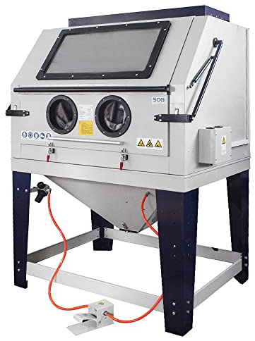 SOGI S-218 Sabbiatrice cabina di sabbiatura pallinatrice professionale con aspiratore