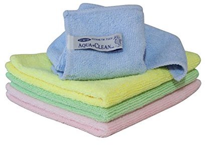 AQUA CLEAN Microfaser Kosmetiktücher 4er Set