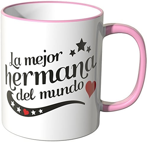 WANDKINGS Taza, Dicho: La Mejor Hermana del Mundo - Rosa