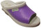 Sanital Light Ciabatta Ciabatte Pantofola Pantofole Donna Viola Sanitaria Sanitarie Aperta Aperte in Pelle Made in Italy Art1251 (38)