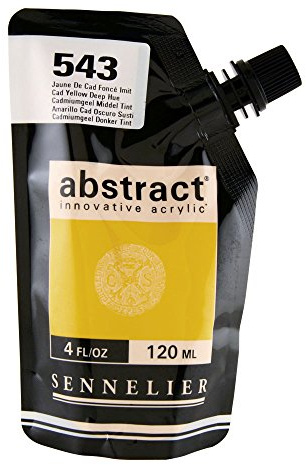 Sennelier Abstract Innovative Heavy Body Acrylic Paint, 120ml Pouch, Cadmium Yellow Deep Hue