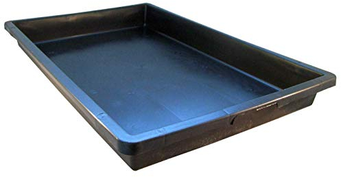 UDOPEA Profi Kunststoff Wanne flach (60 x 40 x 6,5 cm) - Pflanzschale, Wasserwanne ohne Bodenlöcher - Ideal für Pflanzen, Anzuchten, Garten (1 Stück)