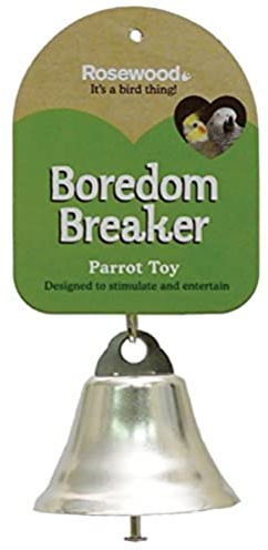 Rosewood Parrot Toy Bell, Large Silver