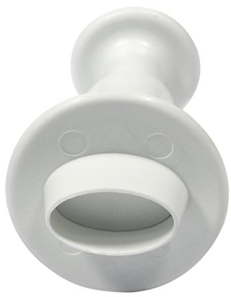 PME MO167 Ovale Prägeausstecher, groß, Kunststoff, Weiß 9 x 2 x 9 cm