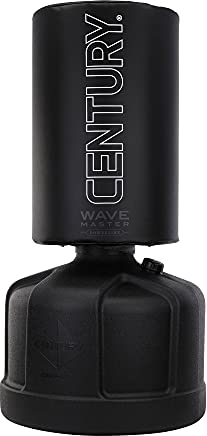 Century Powerline Wavemaster Freistehender Standboxsack Schwarz - Stabil höhenverstellbarer Punching Bag - Boxen Kickboxen MMA - Robust optimale Stoßdämpfung - effektives Training - 119cm bis 172cm