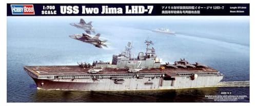 Hobbyboss 1:700 Scale USS Iwo Jima LHD-7 Model Kit (Grey)