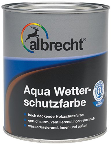 Albrecht Aqua-Wetterschutzfarbe 0404 750 ml, rotbraun, 3400657080040400750