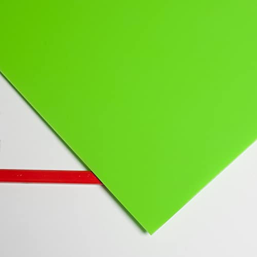 Metracrilato Plancha Din A5 Medidas 14,8cm x 21cm Grueso 3mm Color verde manzana