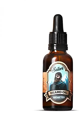 Sailor's Bartöl im Duft Antarctica - Premium Bartpflege für den Abenteurer - Natürlich, Parabenfrei, Made in Schweden - Erfrischender Duft aus Minze, Citrus und Eukalyptus - 50ml