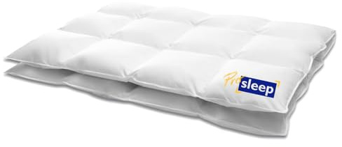 HANSKRUCHEN® Pro Sleep Daunendecke 200x200 cm - Medium - Made in Germany Kassettendecke aus 100% Baumwolle - Allergiker geeignet