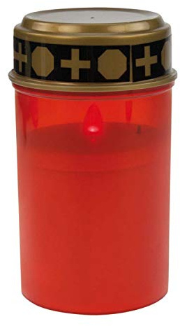 Heitronic 36384 A, Bodenleuchte, Kunststoff, rot, 6,7 x 12,2 cm
