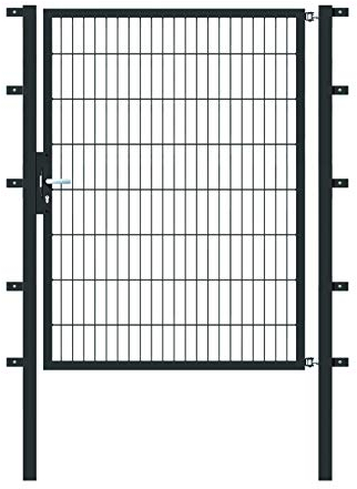 Alberts 647315 Einzeltor Flexo mit Zubehör | verschiedene Breiten und Höhen | anthrazit | Breite 125 cm | Höhe 160 cm