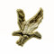 Goldfarbener Adler Greifvogel Seeadler 3D Metall Button Badge Pin Anstecker 0476
