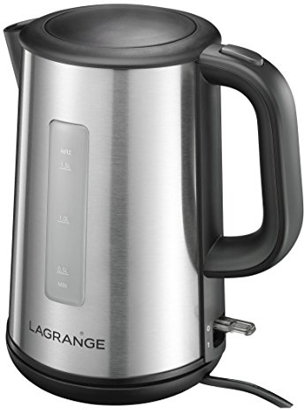Lagrange 509 001 Naos Bouilloire Electrique Inox 22,8 x 15,5 x 24,1 cm 1,5 L