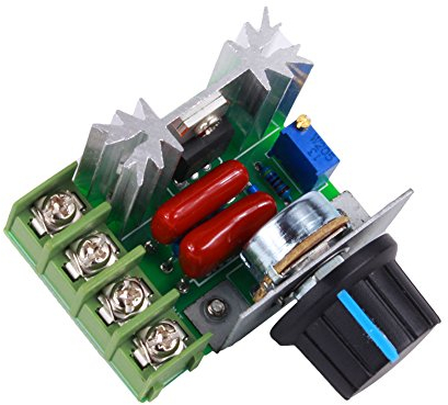 Yosoo Pwm Ac Motor Speed Control Controller 2000W Adjustable Voltage Regulator 50-220V 25A Led Dimmers