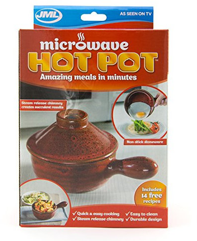 JML Microwave Hot Pot with Heat Retaining Ceramic & Steam Release Chimney
