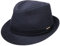Stetson Benavides Trilby Wollhut Damen/Herren - Hut aus Wollfilz - Made in Italy - Winterhut mit Teflon-Beschichtung (wasserabweisend) - Trilbyhut Herbst/Winter - Herrenhut blau 60 cm