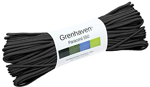 Grenhaven Paracord 550 31m Nylon 4mm 5 Stränge Linienbreite Fallschirmschnur Universell Survival-Seil, 250 kg Bruchlast Beträgtt aus reißfestem Parachute Cord“ Achtung!!! Nicht zum Klettern!