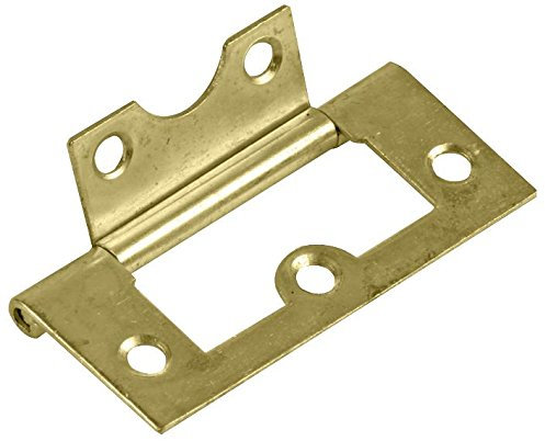 Duratool D02055 Flush Hinge Electro Brass Plated 60mm 2 Pack