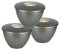 Just Pudding Basins Silver 2 Pint 1.14l Silver Coloured Multipack Basin for Steam Puddings (3 Pack)