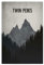 artboxONE Poster 30x20 cm Typografie Twin Peaks hochwertiger Design Kunstdruck - Bild Wald bäume Mountain