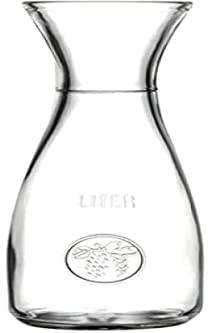 Dajar Bacchus - Jarra de cristal transparente (10,3 x 10,3 x 26,2 cm)