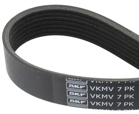 SKF Keilrippenriemen VKMV 7PK1035 1035mm Länge Kompatibel mit BMW Nissan Renault, Schwarz