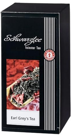 Schrader | Schwarzer Tee | Earl Grey's Tea | Mischung aus China, Assam und SF Darjeeling | 40 Tee-Aufgussbeutel | 60g