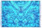 Ciffre Sarong Pareo Wickelrock Dhoti Loop Tuch Strandtuch Handtuch Türkis Blau Südsee