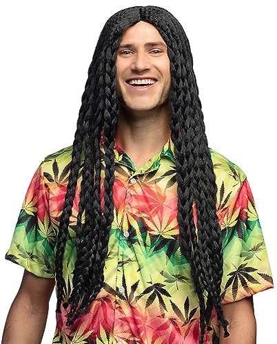 Boland 86341 - Perücke Soul Rebel für Erwachsene, lange Rasta Zöpfe, Kunsthaar Frisur für Faschingskostüme, Kostüm Zubehör für Karneva und Mottoparty