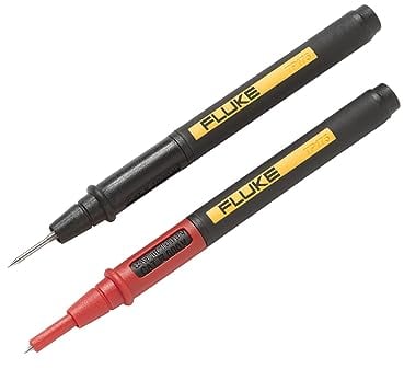 Fluke TP175 Coppia di puntali 2mm R+N con schermatura retrattile CAT II..IV, no cavo
