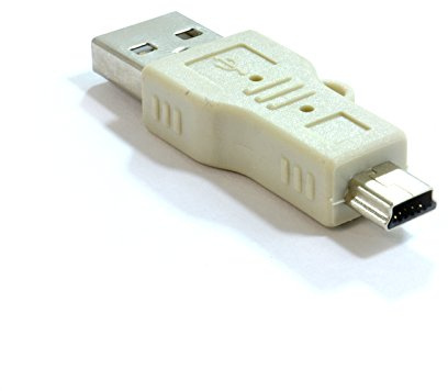 kenable USB 2.0 Mini B 5 Pin Plug Adaptor to USB A Male Adapter