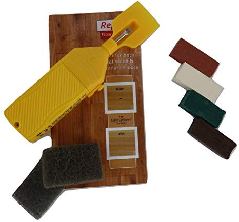 1 x Marble Brown Green White Laminate Floor & Worktop Repair Kit