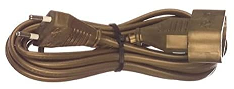 Prolongateur qualité HO3VVH2F 2x 0.75 prise 6A Or 5m - Zenitech
