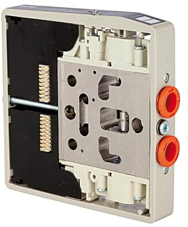 RIEGLER 106692-F 8 Ventilscheibe HDM, Anschl. 8 mm, 5/2-Wege monostabil, nutzt 1 Pin, 1Stk