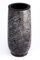 Afterglow Stilvolle Grabvase Classic aus echtem Granit Orion dunkel Höhe 20 cm/Ø 10 cm Grabschmuck wetterfest frostsicher Granitvase mit Kunststoffeinsatz Friedhofsvase