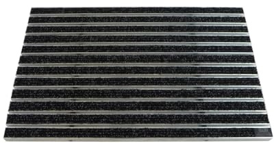 EMCO Eingangsmatte DIPLOMAT Rips anthrazit 22mm Fußmatte Schmutzfangmatte Fußabtreter Antirutschmatte, Größe:100x50cm