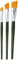 Plaid: Craft 1278 Nylon One Stroke Pinsel Set-3 kg