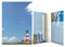 Urlaub und Meer Briefpapier Set Leuchtturm, 40-teilig mit 20 Blatt Motivpapier DIN A4, 90g/qm und 20 passenden DIN LANG-Briefumschlägen