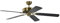 Pepeo 1334201232_v2 Ventilatore da Soffitto Potkuri, 58 W, 240 V, Nero, 132 cm