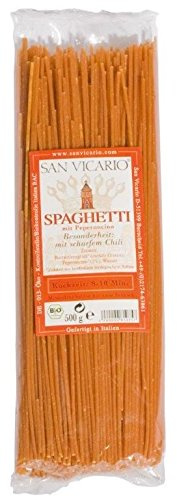 San Vicario Hartweizen-Spaghetti mit Chili (450 g) - Bio