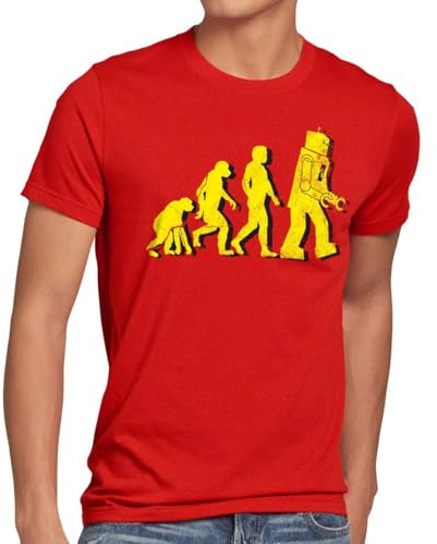 style3 Roboter Evolution Herren T-Shirt Sheldon