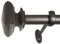 Decopolitan 27933-72CO Gardinenstangen-Set, quadratisch, 183 bis 368 cm, geröstetes Kupfer