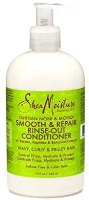 SheaMoisture Tahitian Noni/Monoi Oil Smooth & Repair Rinse-Out Conditioner, 13 Ounce