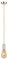 Paulmann Pendel E27 2m Stoffkabel Gold Fassung Alabaster Baldachin Gold